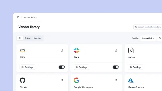 Select vendors